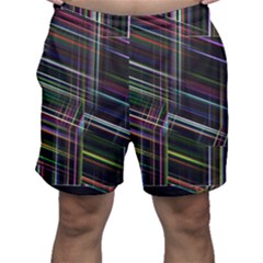 False Prismatic Black Background Men s Shorts by Pakjumat