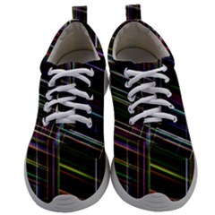 False Prismatic Black Background Mens Athletic Shoes by Pakjumat