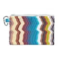 Line Vertical Lines Color Lines Canvas Cosmetic Bag (Large) View1