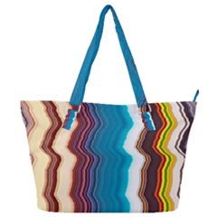 Line Vertical Lines Color Lines Full Print Shoulder Bag by Pakjumat