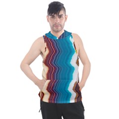 Line Vertical Lines Color Lines Men s Sleeveless Hoodie by Pakjumat