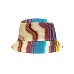 Line Vertical Lines Color Lines Bucket Hat (kids) by Pakjumat