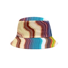 Line Vertical Lines Color Lines Inside Out Bucket Hat (kids) by Pakjumat