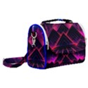 Synthwave City Retrowave Wave Satchel Shoulder Bag View2