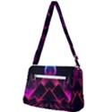 Synthwave City Retrowave Wave Front Pocket Crossbody Bag View2