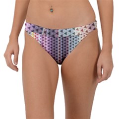 Triangle Stripes Texture Pattern Band Bikini Bottoms by Pakjumat