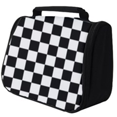 Black White Checker Pattern Checkerboard Full Print Travel Pouch (big) by Pakjumat