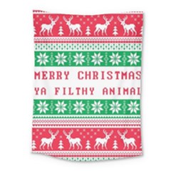 Merry Christmas Ya Filthy Animal Medium Tapestry by Pakjumat