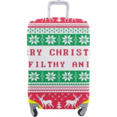 Merry Christmas Ya Filthy Animal Luggage Cover (large) by Pakjumat