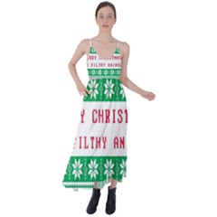 Merry Christmas Ya Filthy Animal Tie Back Maxi Dress by Pakjumat