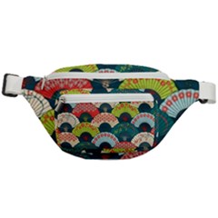 Japanese Fans Bright Pattern Fanny Pack by Pakjumat