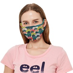 Japanese Fans Bright Pattern Crease Cloth Face Mask (adult) by Pakjumat