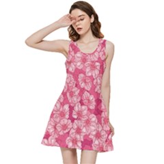 Cute Pink Sakura Flower Pattern Inside Out Racerback Dress by Pakjumat