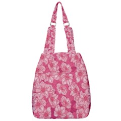 Cute Pink Sakura Flower Pattern Center Zip Backpack by Pakjumat