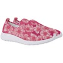 Cute Pink Sakura Flower Pattern Men s Slip On Sneakers View3