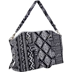 Tribal African Pattern Canvas Crossbody Bag by Pakjumat