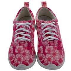 Cute Pink Sakura Flower Pattern Mens Athletic Shoes by Pakjumat