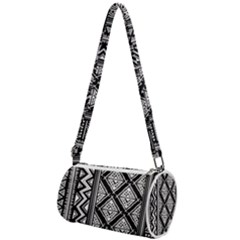 Tribal African Pattern Mini Cylinder Bag by Pakjumat