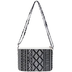 Tribal African Pattern Double Gusset Crossbody Bag by Pakjumat