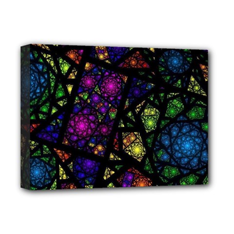 Stained Glass Crystal Art Deluxe Canvas 16  X 12  (stretched)  by Pakjumat