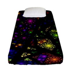 Stained Glass Crystal Art Fitted Sheet (single Size) by Pakjumat