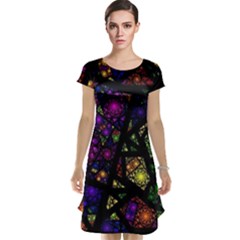 Stained Glass Crystal Art Cap Sleeve Nightdress by Pakjumat