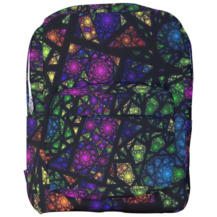 Stained Glass Crystal Art Full Print Backpack