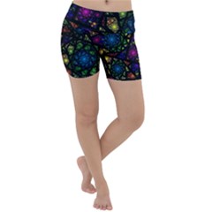 Stained Glass Crystal Art Lightweight Velour Yoga Shorts by Pakjumat