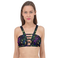 Stained Glass Crystal Art Cage Up Bikini Top by Pakjumat