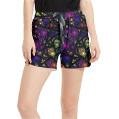 Stained Glass Crystal Art Women s Runner Shorts by Pakjumat