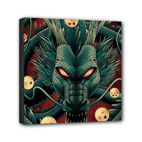 Dragon Art Mini Canvas 6  X 6  (stretched) by Pakjumat