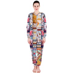 Pattern Texture Multi Colored Variation Onepiece Jumpsuit (ladies) by Pakjumat