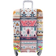 Pattern Texture Multi Colored Variation Luggage Cover (large) by Pakjumat