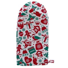 Background Vector Texture Christmas Winter Pattern Seamless Microwave Oven Glove by Pakjumat