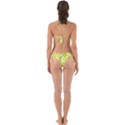 Flowers Green Texture With Pattern Leaves Shape Seamless Perfectly Cut Out Bikini Set View2