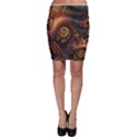 Paisley Abstract Fabric Pattern Floral Art Design Flower Bodycon Skirt View1