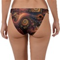 Paisley Abstract Fabric Pattern Floral Art Design Flower Band Bikini Bottoms View2