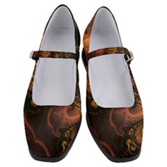 Paisley Abstract Fabric Pattern Floral Art Design Flower Women s Mary Jane Shoes by Pakjumat