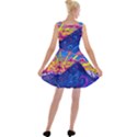 Abstract Paisley Art Pattern Design Fabric Floral Decoration Velvet Skater Dress View2