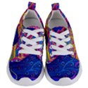 Abstract Paisley Art Pattern Design Fabric Floral Decoration Kids  Lightweight Sports Shoes View1