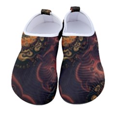 Paisley Abstract Fabric Pattern Floral Art Design Flower Men s Sock-style Water Shoes by Pakjumat