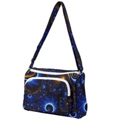 Abstract Design Art Pattern Wallpaper Shape Decoration Front Pocket Crossbody Bag by Pakjumat