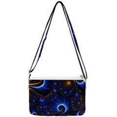 Abstract Design Art Pattern Wallpaper Shape Decoration Double Gusset Crossbody Bag by Pakjumat