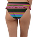 Horizontal Line Colorful Frill Bikini Bottoms View2