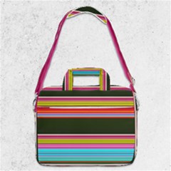 Horizontal Line Colorful Macbook Pro 13  Shoulder Laptop Bag  by Pakjumat