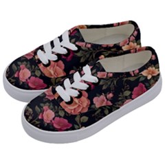 Flower Pattern Kids  Classic Low Top Sneakers by Pakjumat