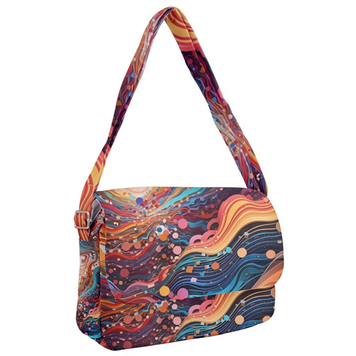 Pattern Abstract Courier Bag