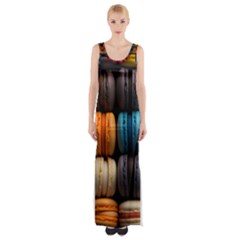 Macaroon Sweet Treat Thigh Split Maxi Dress by Pakjumat