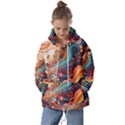 Pattern Abstract Kids  Oversized Hoodie View1