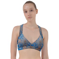 Flower Mandala Pattern Sweetheart Sports Bra by Pakjumat